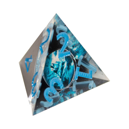Little Worlds 7pc Resin Dice Set | Glacial Fortress