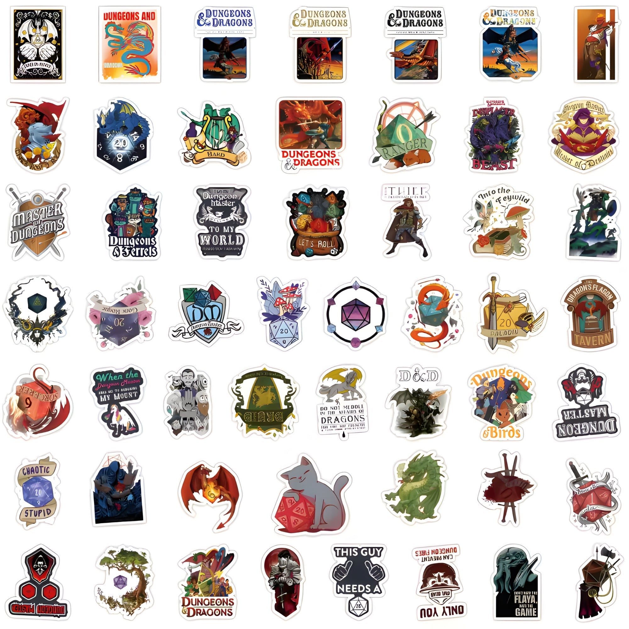 100PCS DnD Sticker Pack