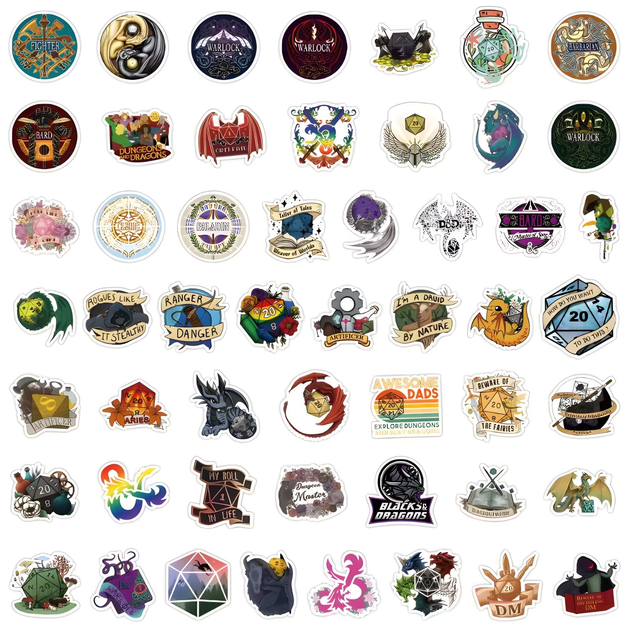 100PCS DnD Sticker Pack