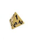 Matte Gold Metal Dice (7pcs Set)