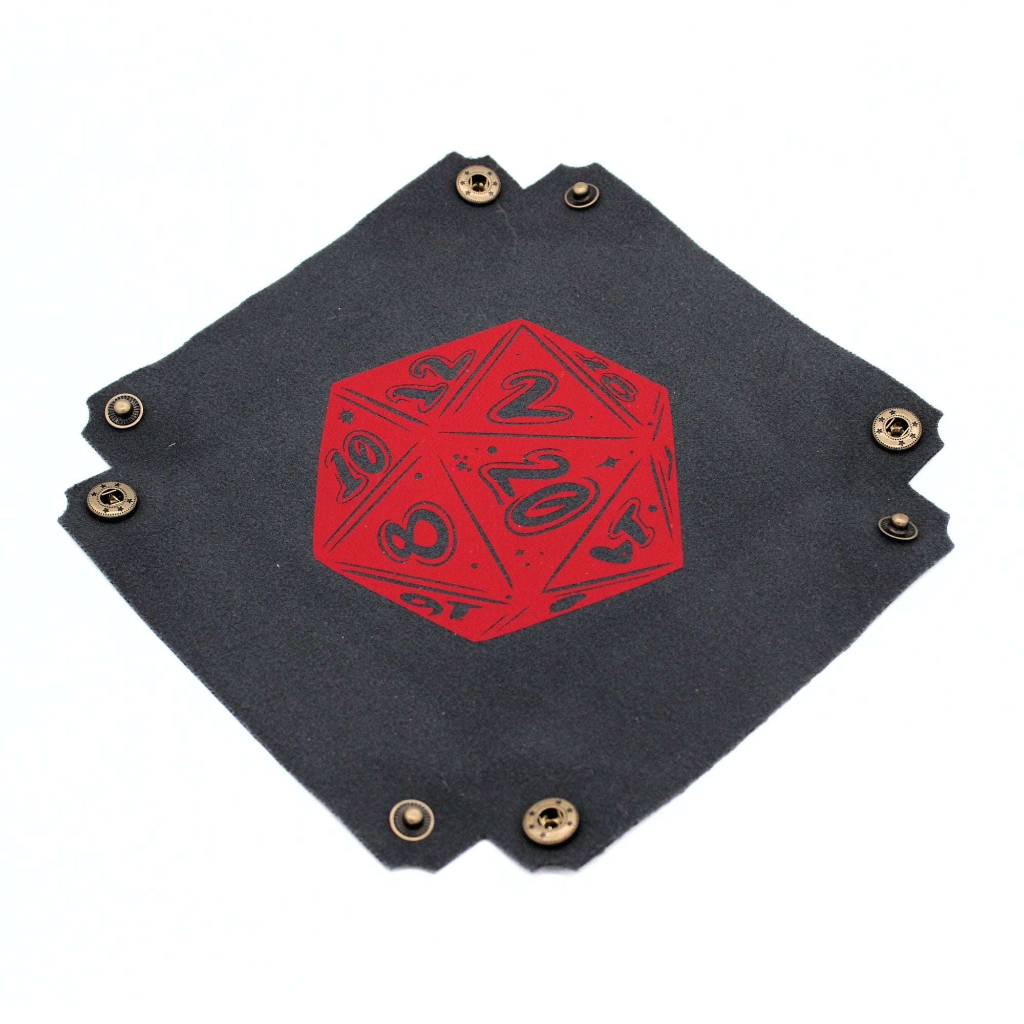 D20 Faux Leather Dice Tray