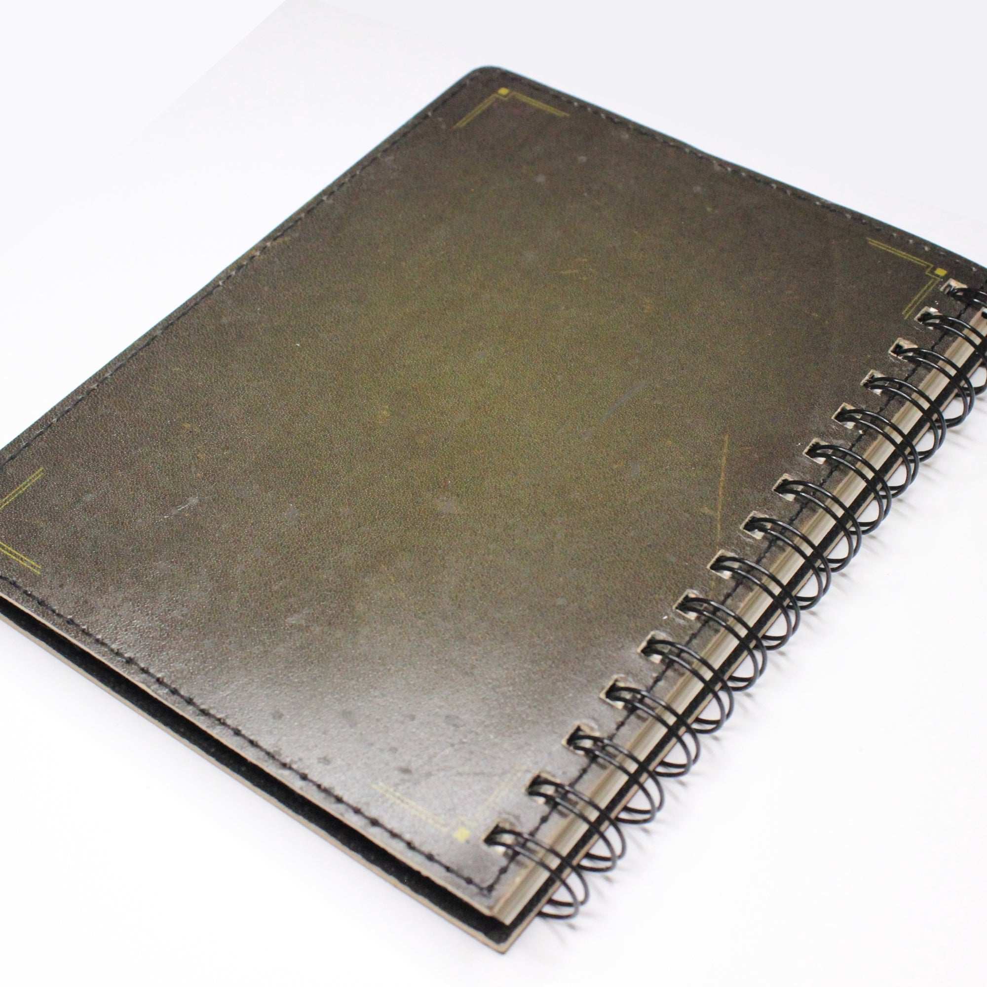 Skull Wall Leather Spiral Notebook