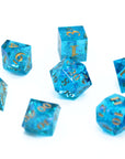 Starlight Drift 7pcs Inclusion Dice Set | Sharp Edge Dice