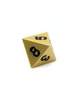 Matte Gold Metal Dice (7pcs Set)