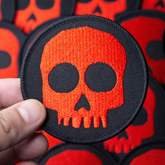 Red Skull 3" Embroidered Patch