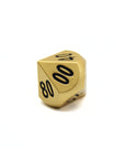 Matte Gold Metal Dice (7pcs Set)