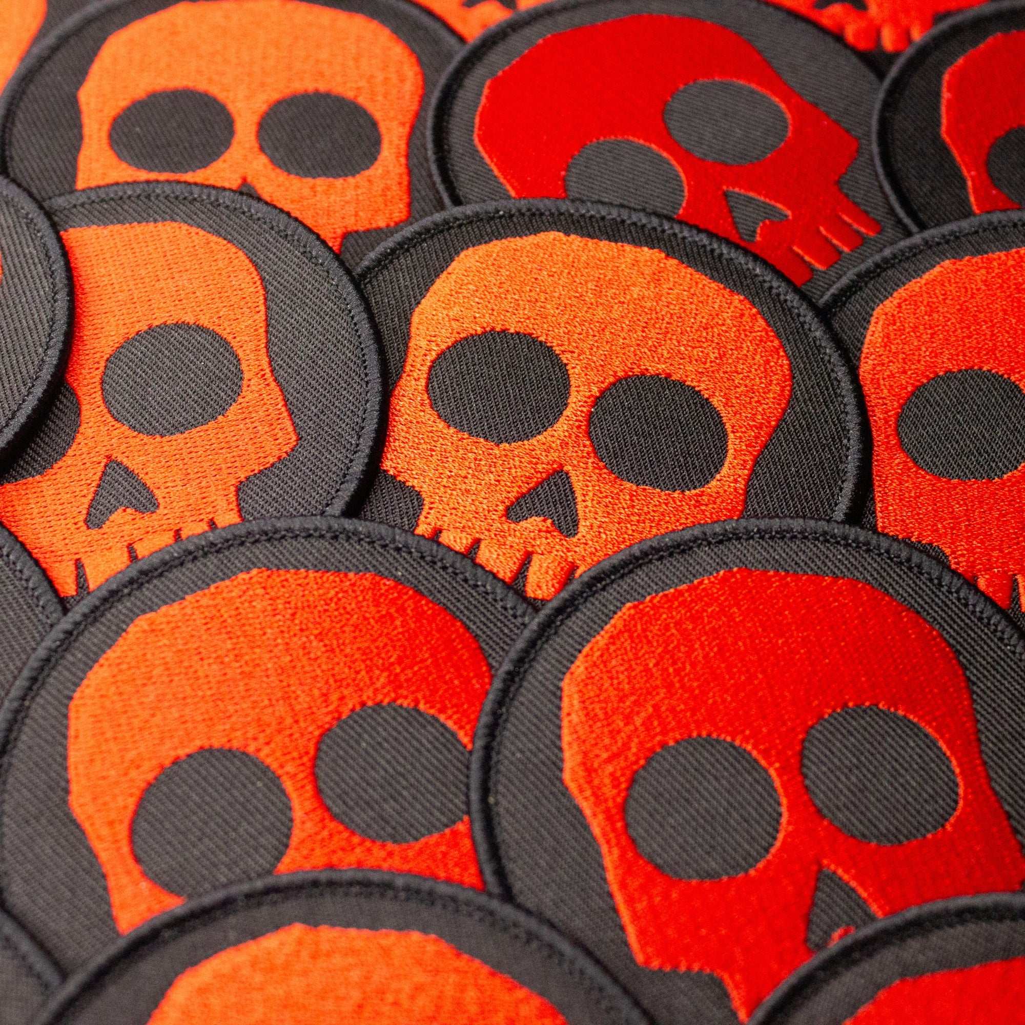 Red Skull 3" Embroidered Patch