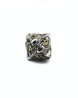 Silver Dragon Hollow Metal Dice (7pcs Set)