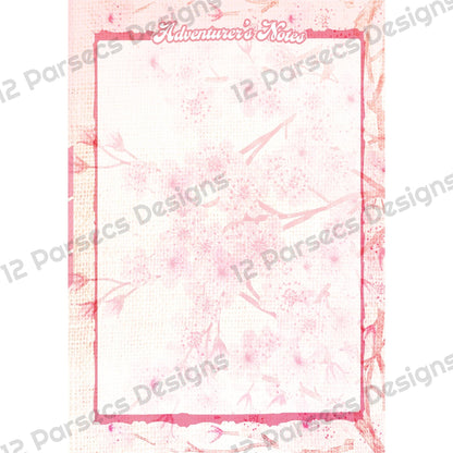 Cherry Blossom Tree TTRPG Character Sheet (DIGITAL DOWNLOAD)