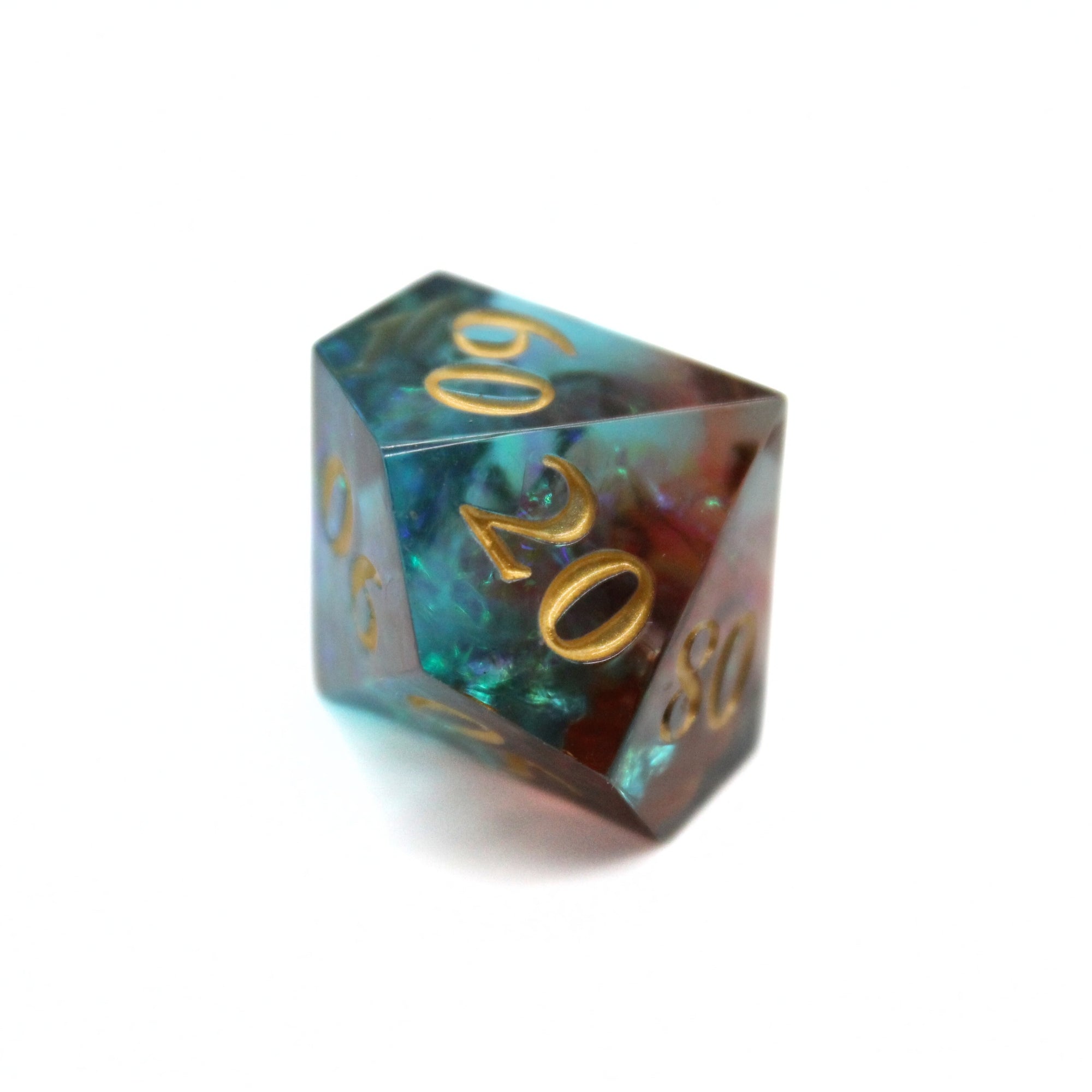 Prismatic Ember 7pcs Inclusion Dice Set | Sharp Edge Dice