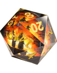 Ronin Sunrise 7pc Resin Dice Set | Little Worlds Collection