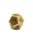 Matte Gold Metal Dice (7pcs Set)