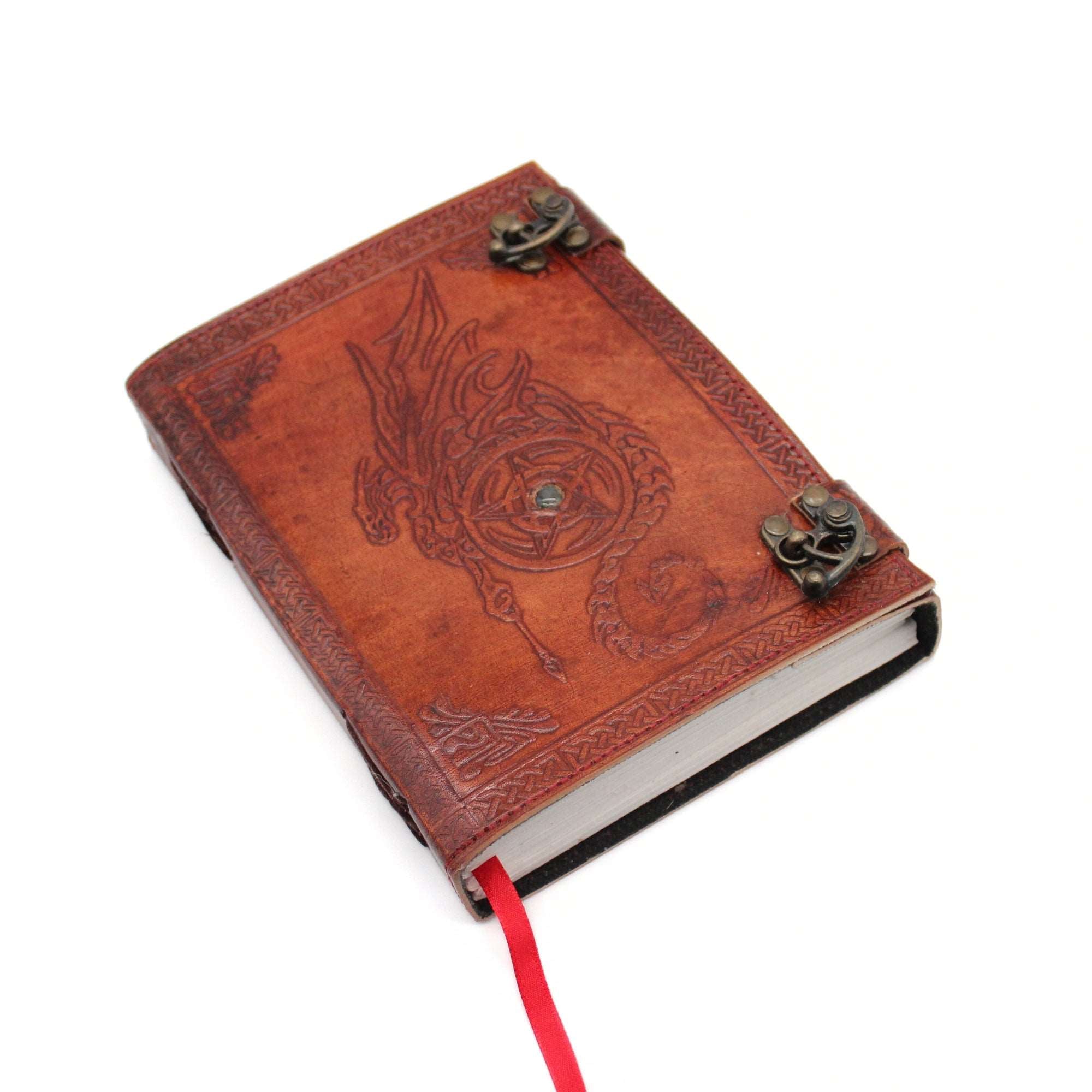 Red Dragon Grimoire Leather Journal