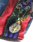 Medium Leather Dice Bag | Multicolored Astrolabe