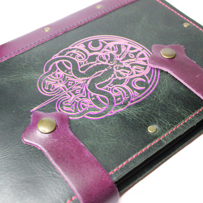 Refillable Leather Journal | Cthulhu Emblem