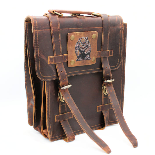 Brown Bag of the Abyss | Gamer's Leather Backpack