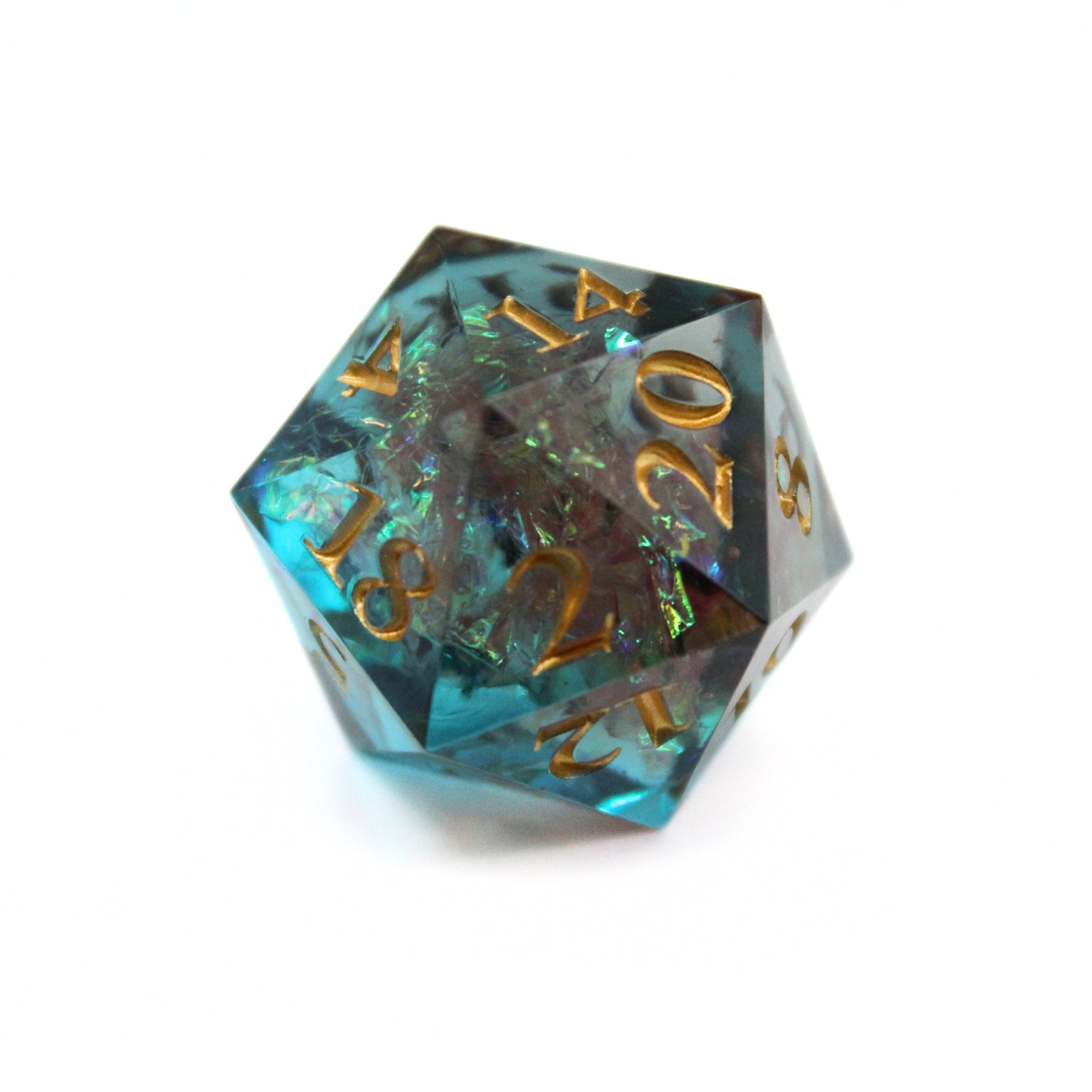 Prismatic Ember 7pcs Inclusion Dice Set | Sharp Edge Dice