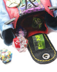 Medium Leather Dice Bag | Multicolored Astrolabe