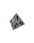 Matte Silver Metal Dice (7pcs Set)