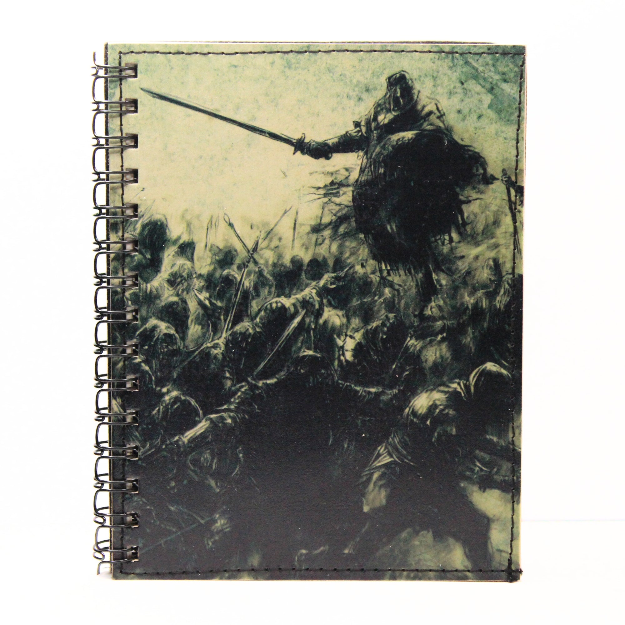 Orc War Leather Spiral Notebook