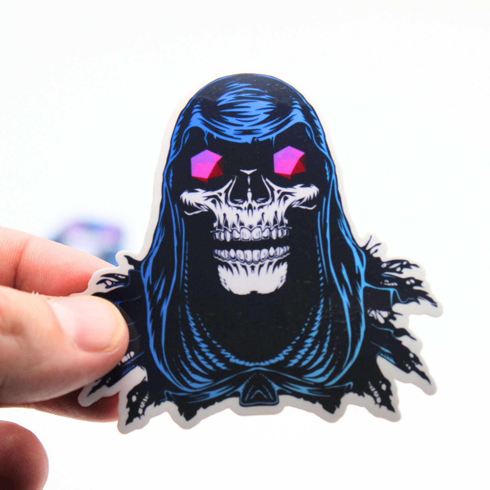 Grim Reaper D20 Vinyl Sticker 2.5"