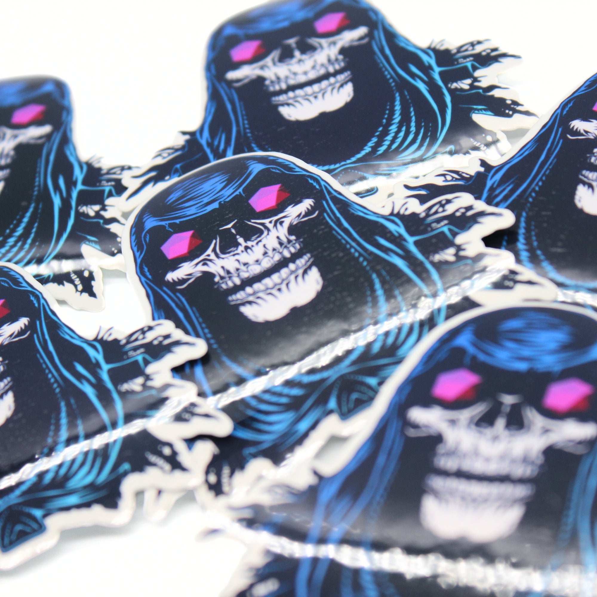 Grim Reaper D20 Vinyl Sticker 2.5"