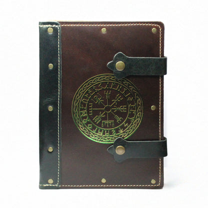 Refillable Leather Journal | Celtic Wheel