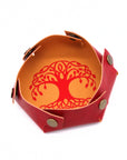 Yggdrasil Tree of Life Faux Leather Dice Tray