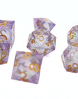 Arcane Glimmer Liquid Core 7pcs Dice Set | Sharp Edge Dice