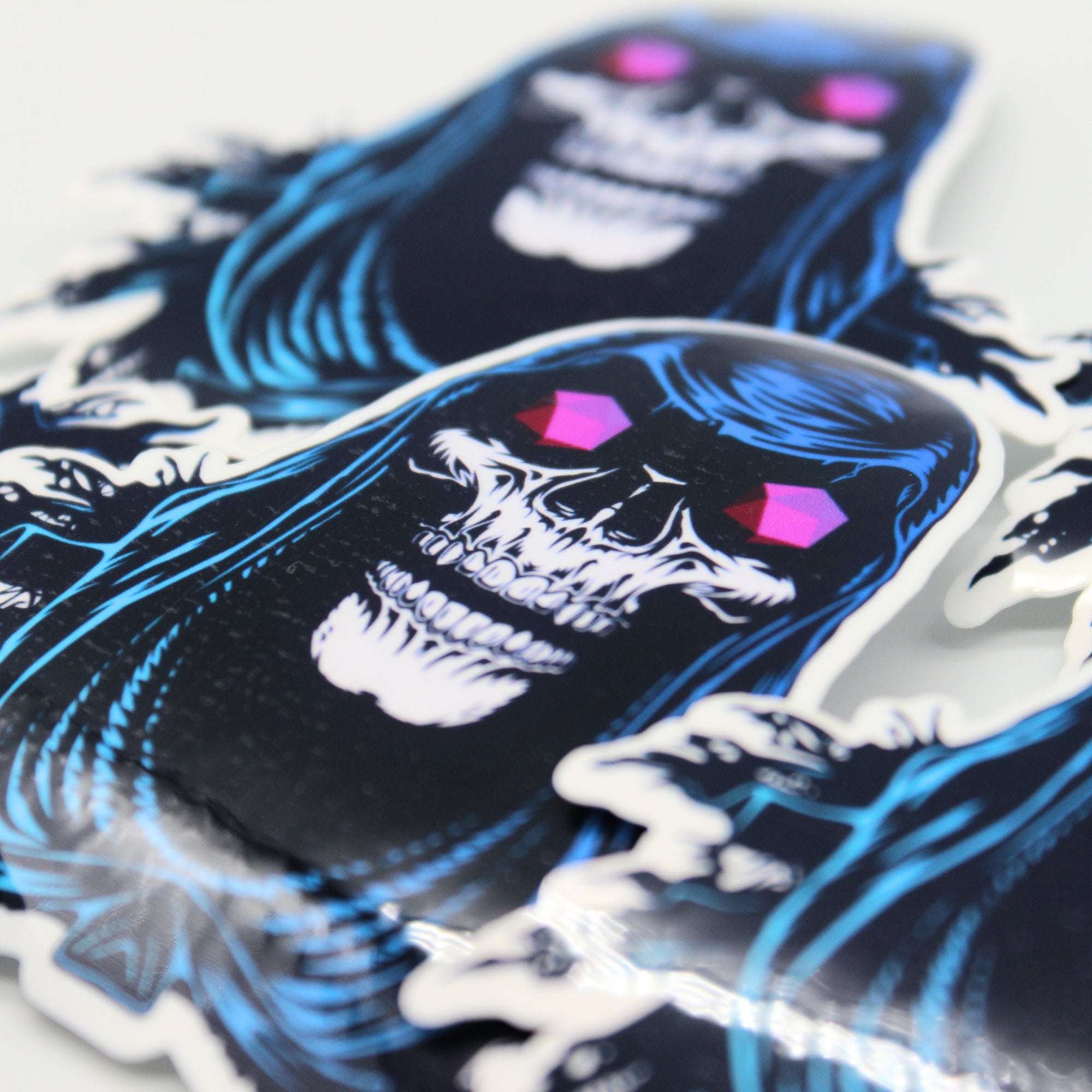 Grim Reaper D20 Vinyl Sticker 2.5"