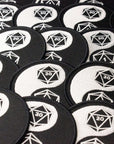 Yin Yang D20 3" Embroidered Patch