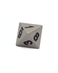 Matte Silver Metal Dice (7pcs Set)