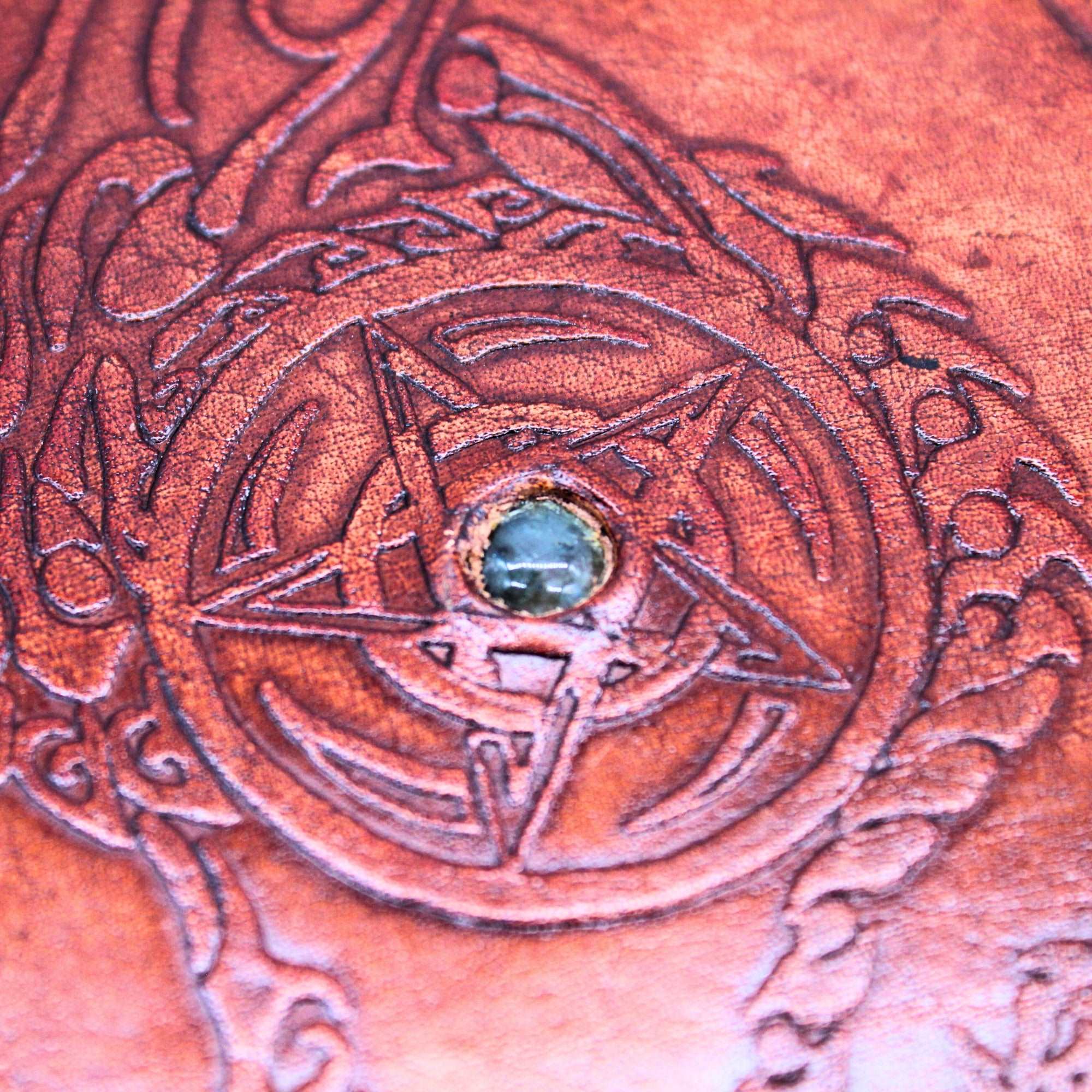 Red Dragon Grimoire Leather Journal