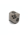 Matte Silver Metal Dice (7pcs Set)