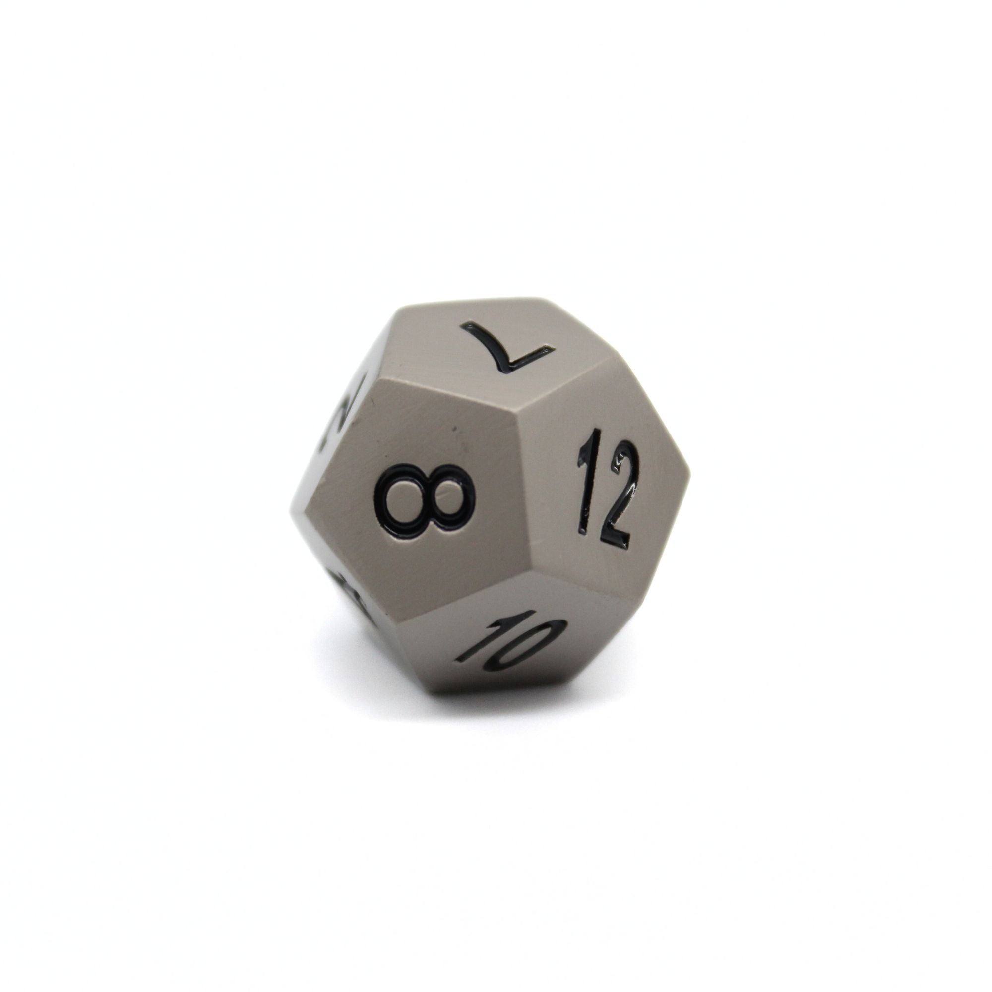 Matte Silver Metal Dice (7pcs Set)