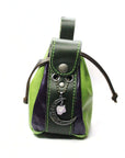 Medium Leather Dice Bag | Green Moon Stone