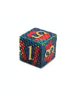 Red and Blue Dragon Scale Metal Dice (7pcs Set)