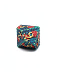 Red and Blue Dragon Scale Metal Dice (7pcs Set)