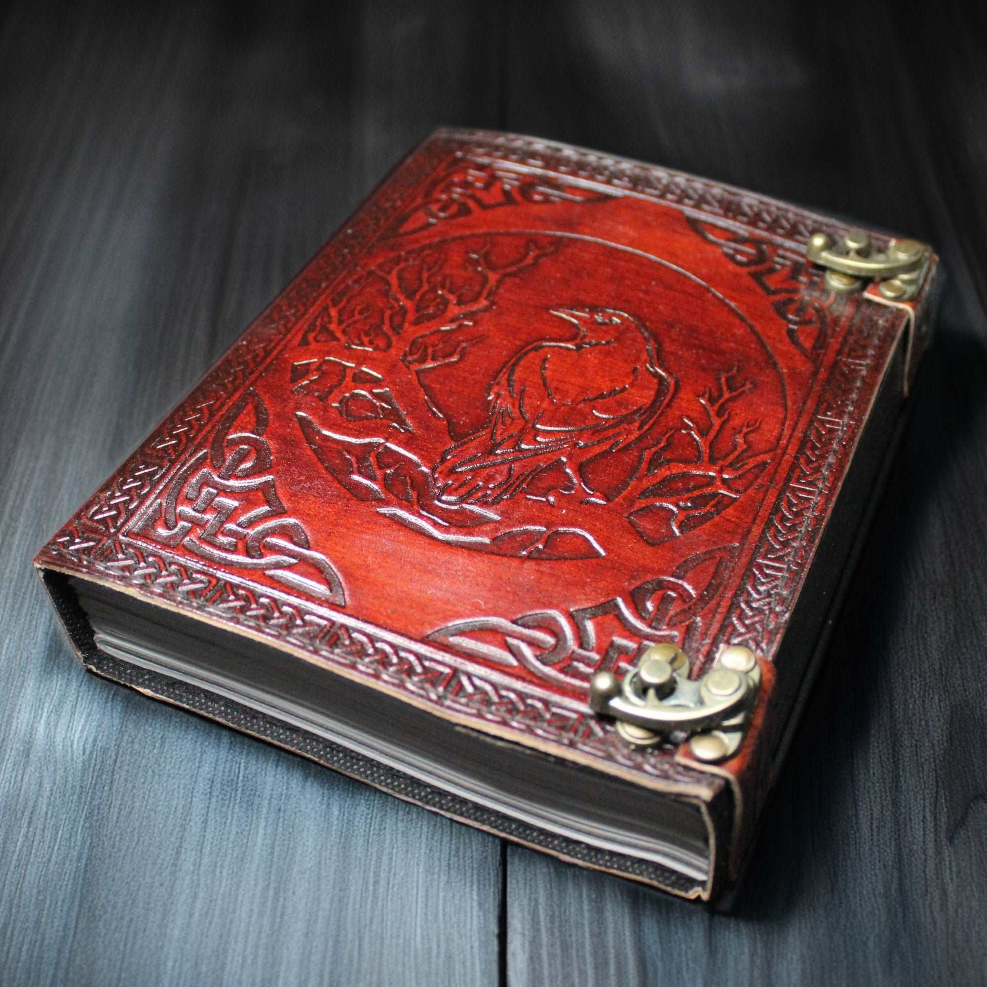 Red Raven Leather Journal