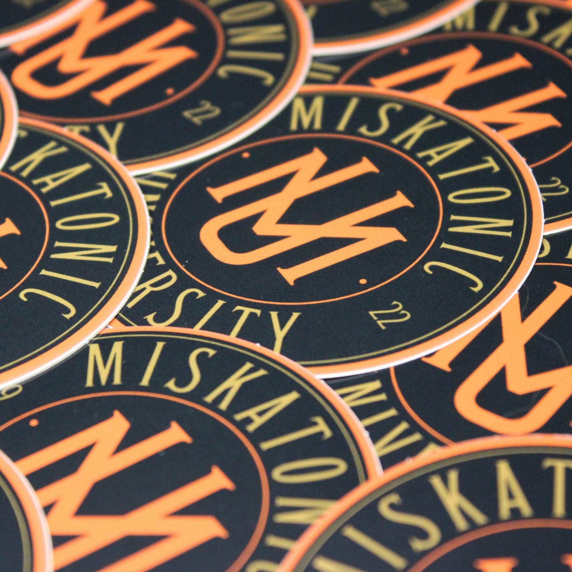 Miskatonic University 3" Sticker (Black & Orange)