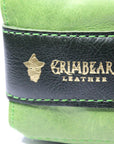 Medium Leather Dice Bag | Green Moon Stone