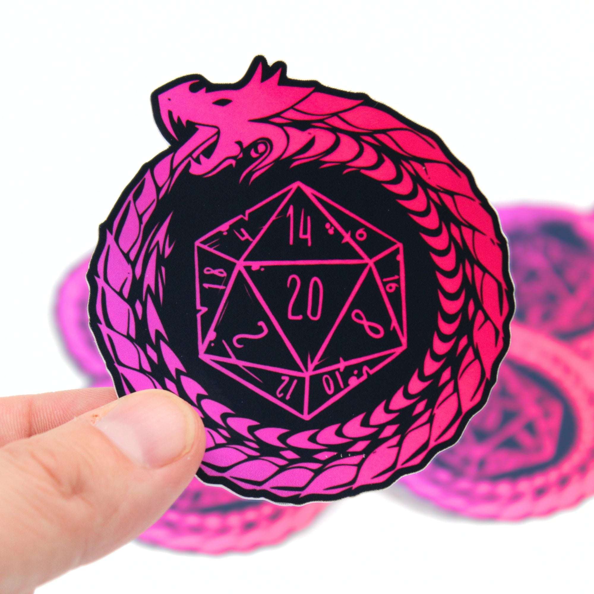 Ouroboros D20 Vinyl Sticker 2.5&quot;