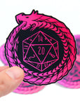 Ouroboros D20 Vinyl Sticker 2.5"