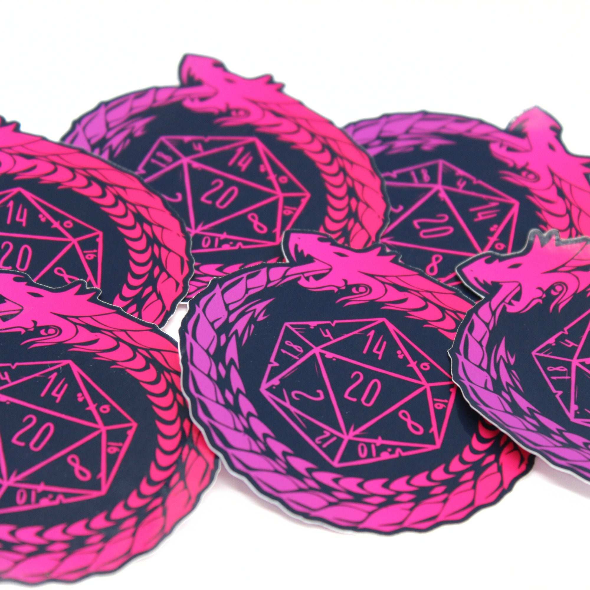 Ouroboros D20 Vinyl Sticker 2.5&quot;