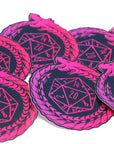 Ouroboros D20 Vinyl Sticker 2.5"