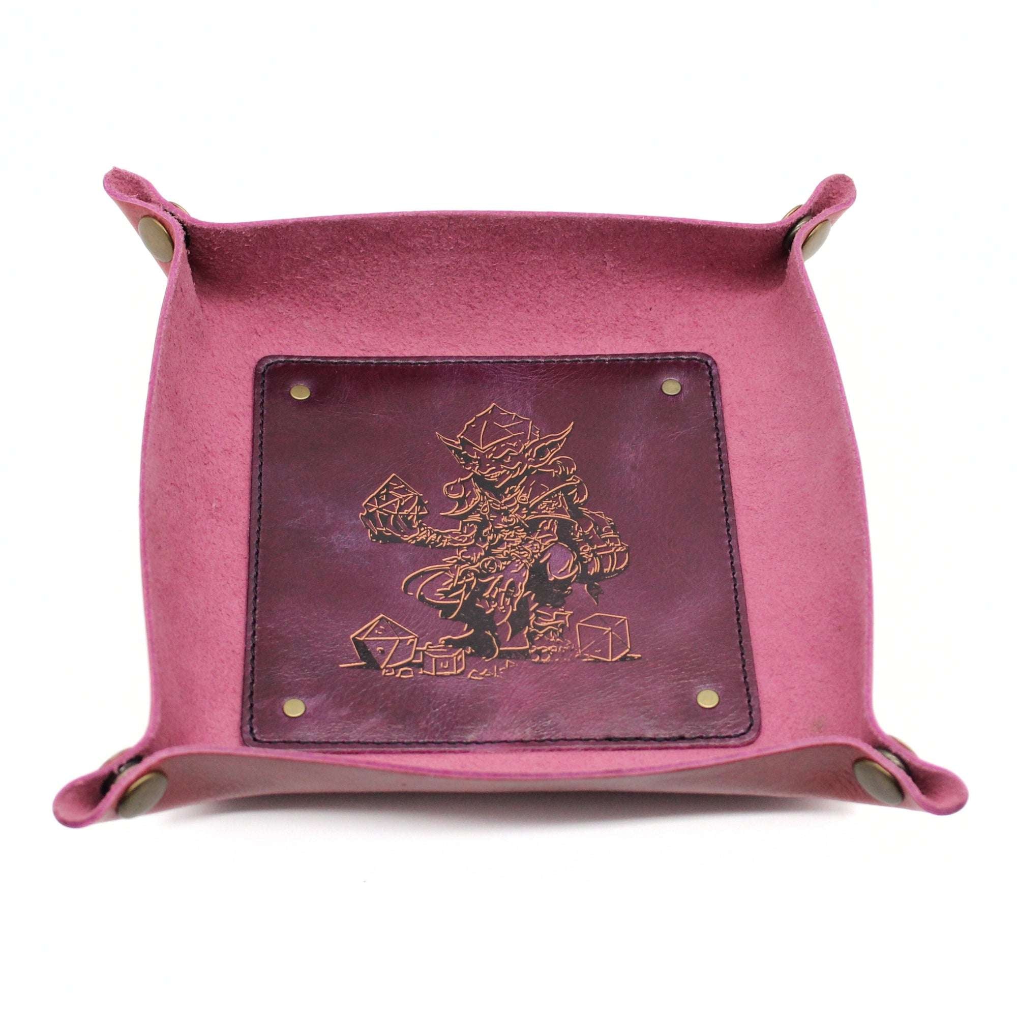 Pink Dice Goblin Dice Rolling Tray