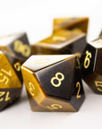 Tiger's Eye | Natural Gemstone Dice (7pc Set)