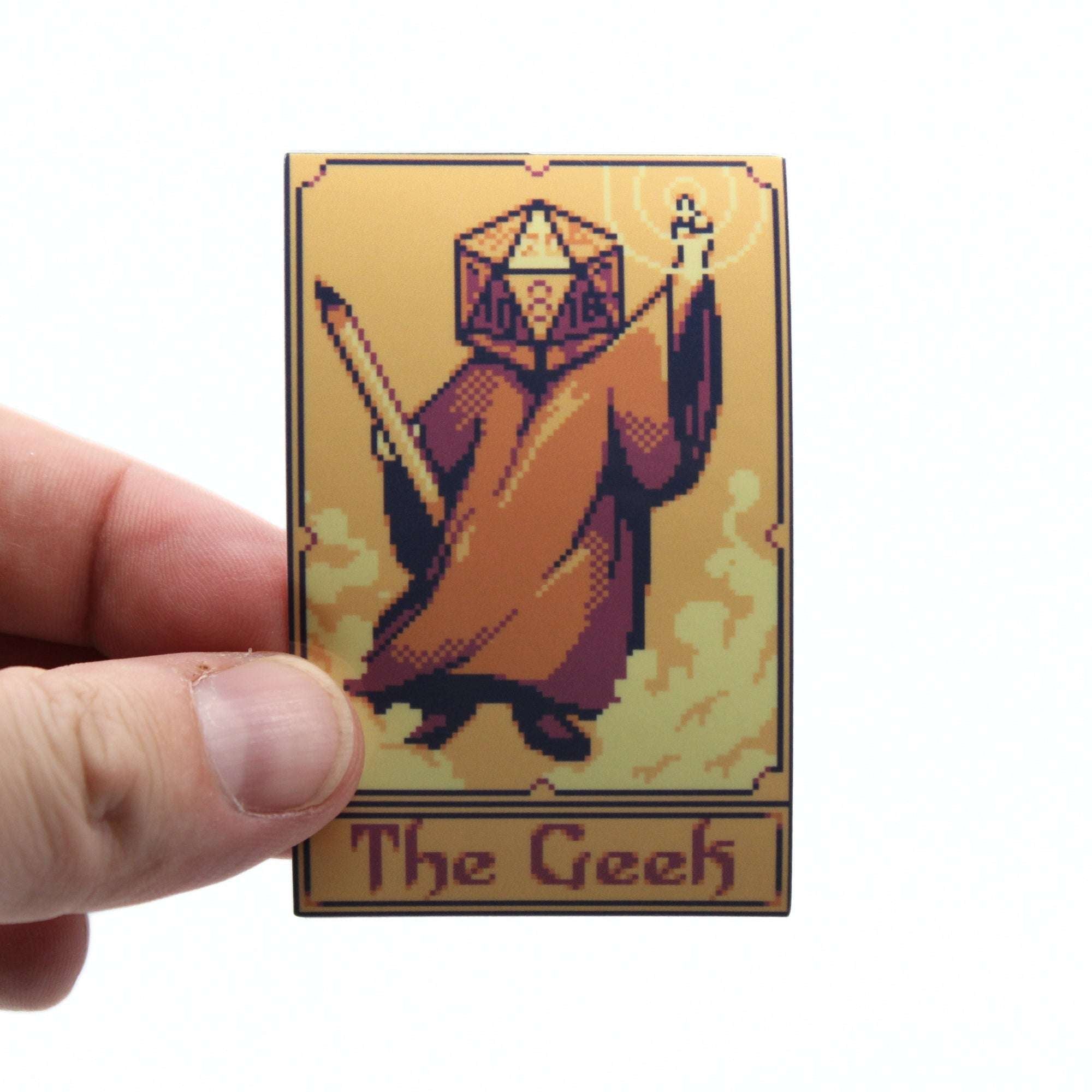 The Geek Tarot Card Vinyl Sticker 2.5"