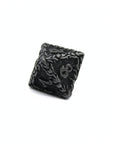 Obsidian Floral Metal Dice (7pcs Set)