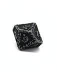 Obsidian Floral Metal Dice (7pcs Set)